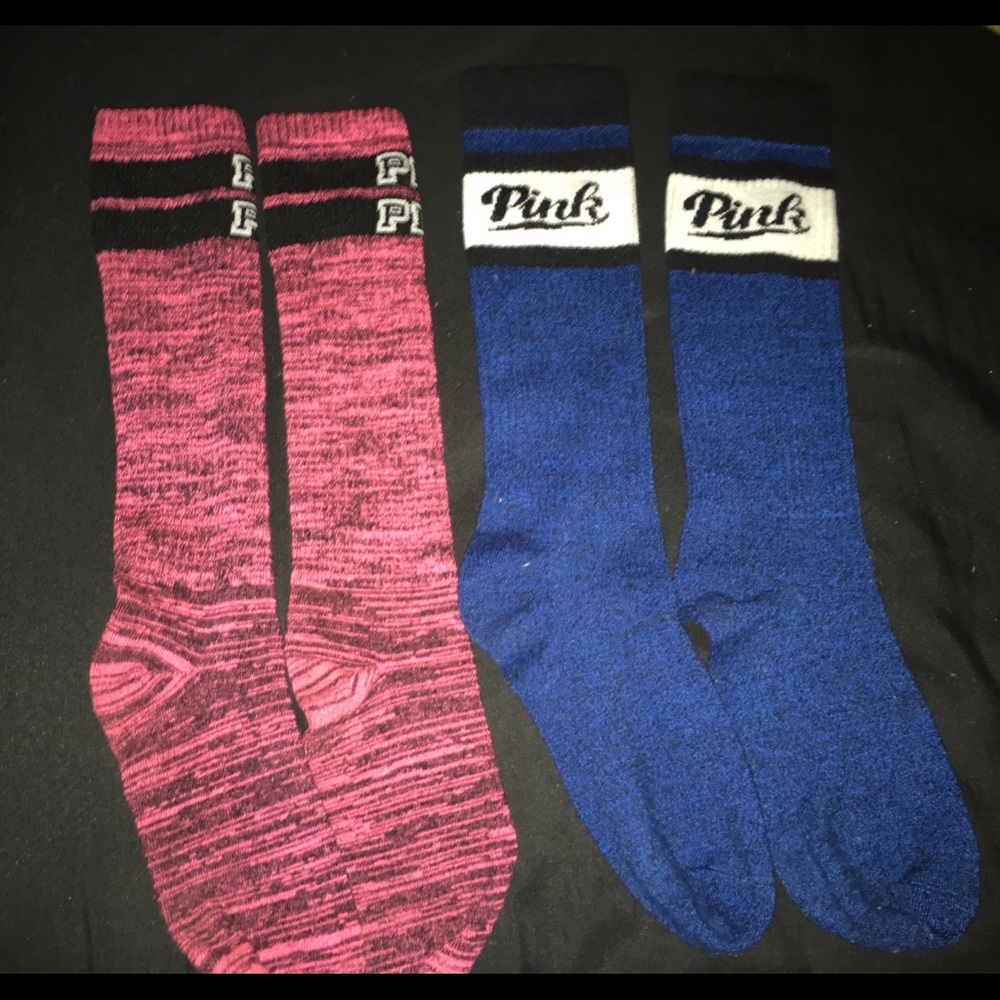 Bundle of 2 pair of PINK socks💞💙
